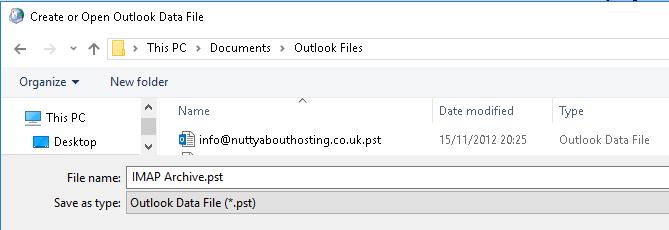 outlook 2016 archive folder offline