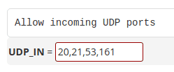 Adding UDP Port 161 to WHM CSF Firewall