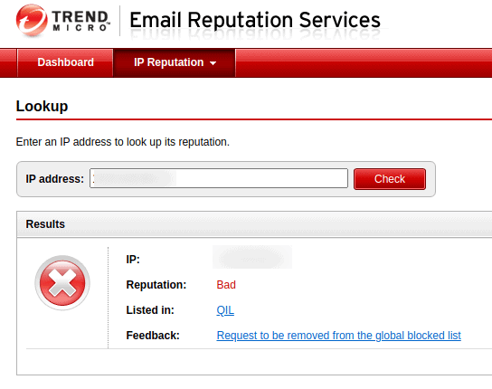 Trend Micro Email Reputation Services